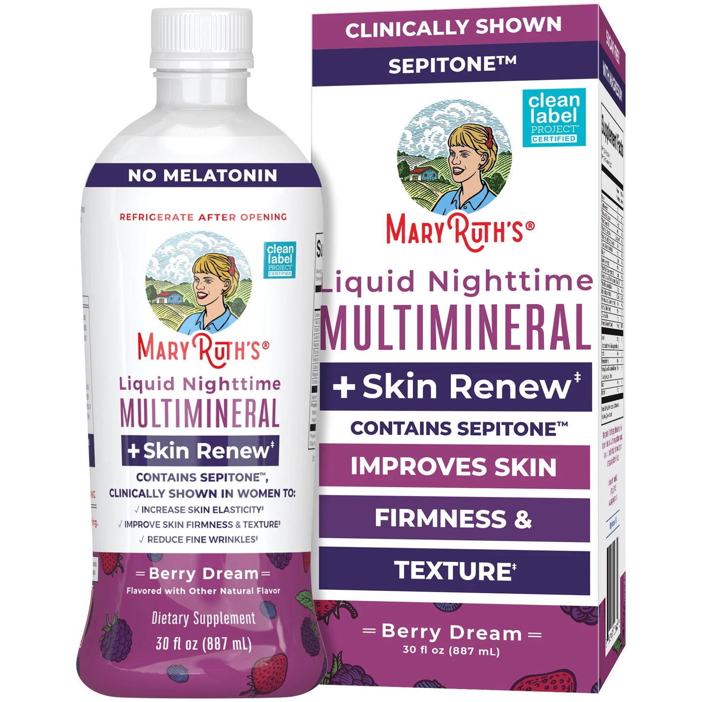 MaryRuth - Multivitaminico nocturno + renovación de la piel
