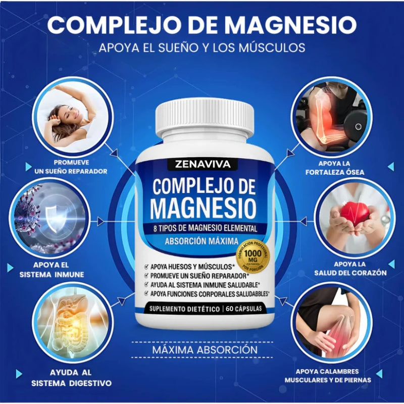 ZenaMag - Capsulas de Magnesio Complex - OFERTA 2X1
