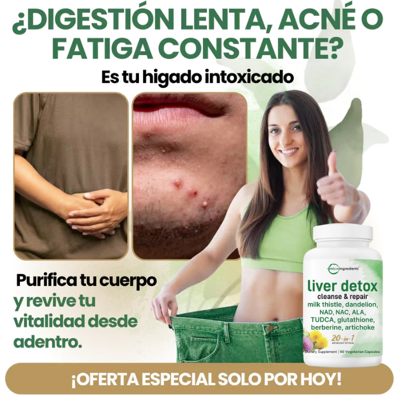 MicroIngredients - Capsulas para el higado - OFERTA 2X1