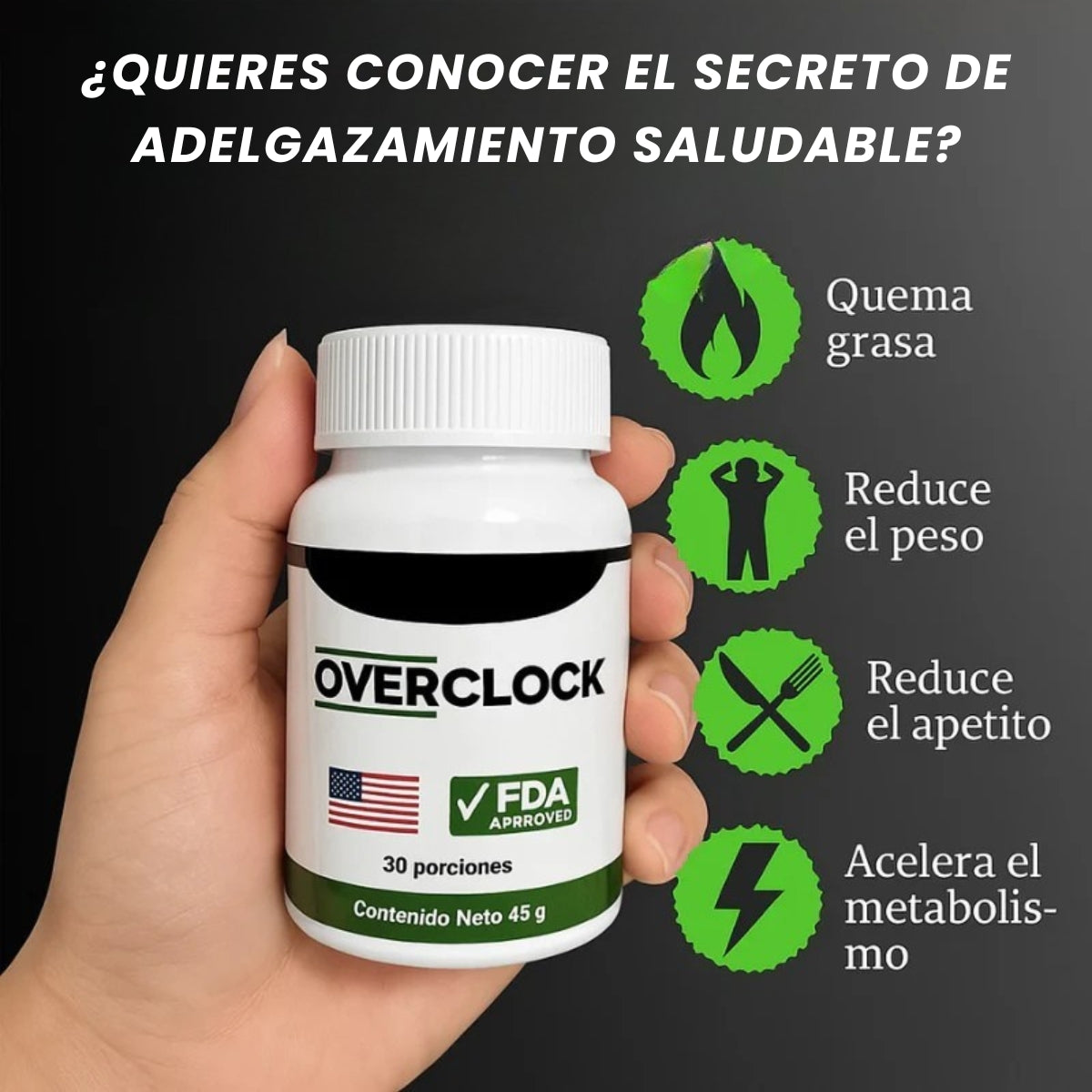 OverClock™ – Potente Adelgazante y Anticelulítico - OFERTA 2x1