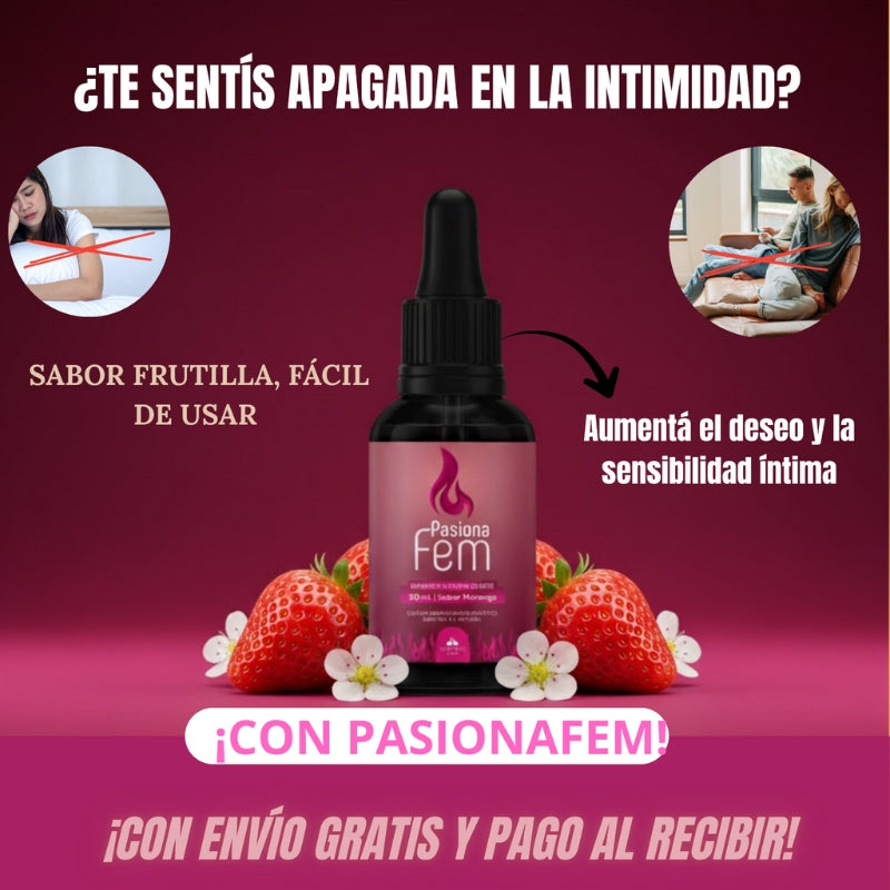 PasionaFem - Aumenta el deseo y la libido femenina - OFERTA 2X1