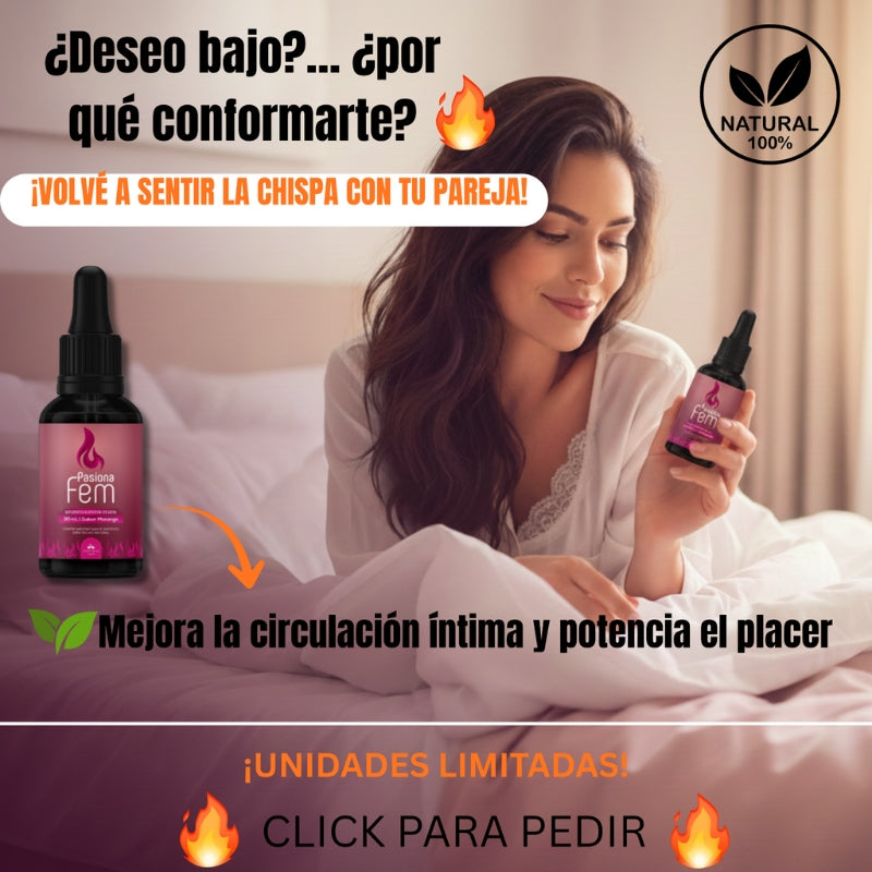 PasionaFem - Aumenta el deseo y la libido femenina - OFERTA 2X1