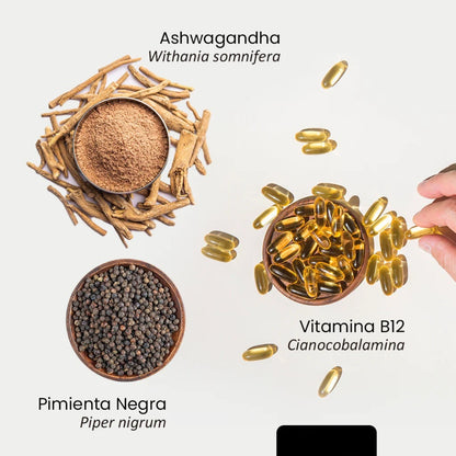 Ashwagandha 1000 mg Alivia el estrés y la ansiedad - OFERTA 2x1