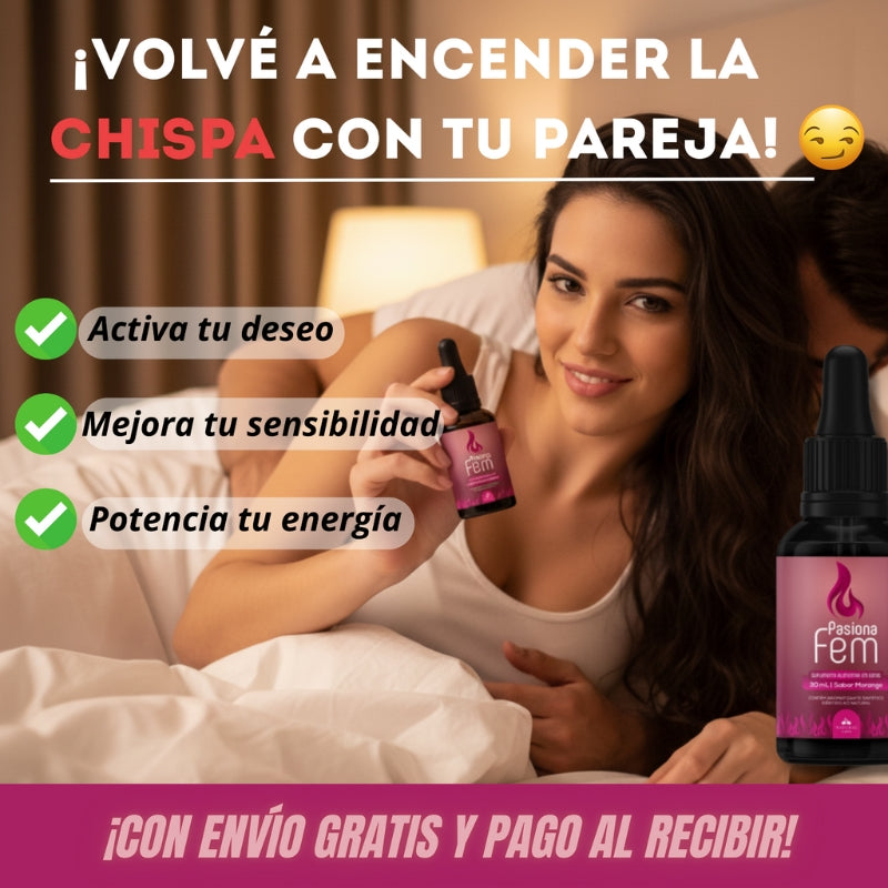 PasionaFem - Aumenta el deseo y la libido femenina - OFERTA 2X1