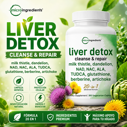 Liver Detox - Cápsulas para el hígado - OFERTA 2X1